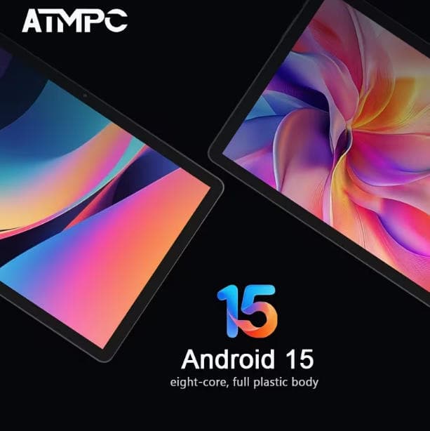 Tablet Android ATMPC de 11 polegadas, com 128 GB de armazenamento, 36 GB de memória (4+32 expansível), processador