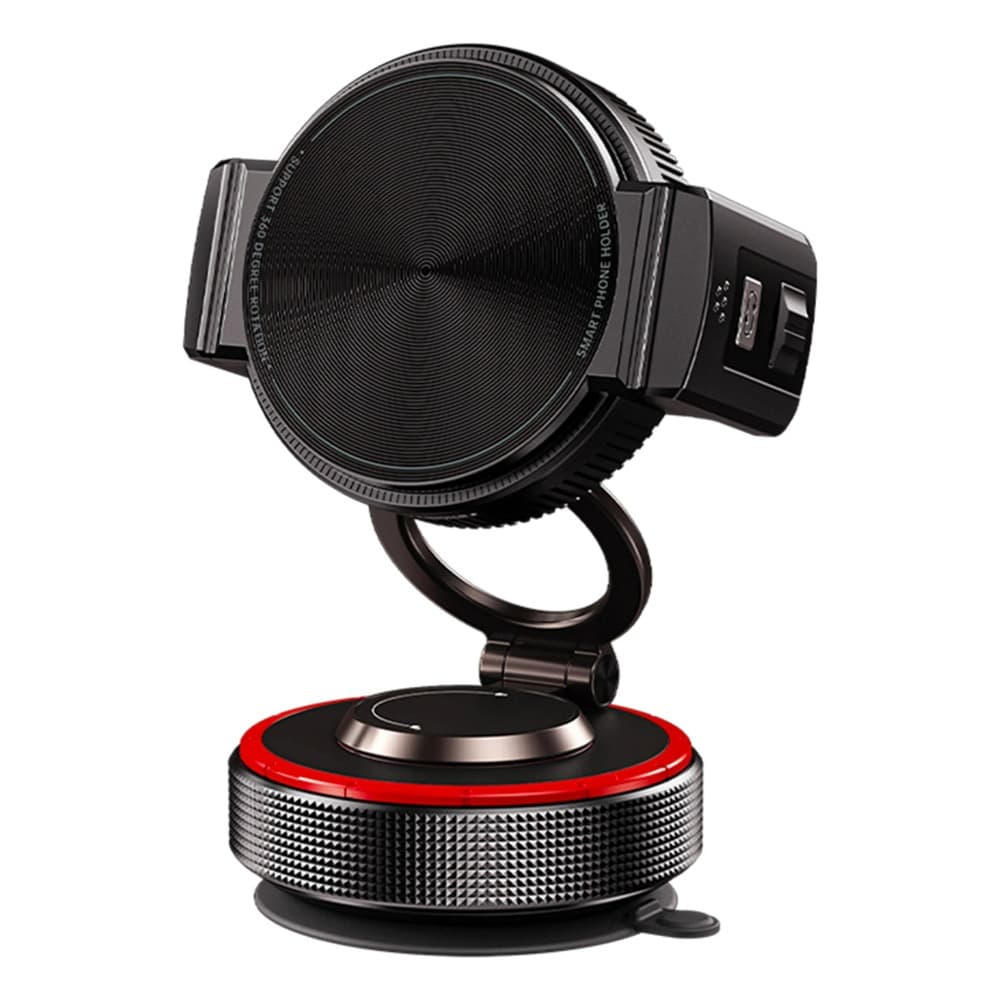 Suporte Magnético e de Presilha para Celular 360° Dobrável 2 em 1 Suporte Magnético a Vácuo para Carro Suporte para