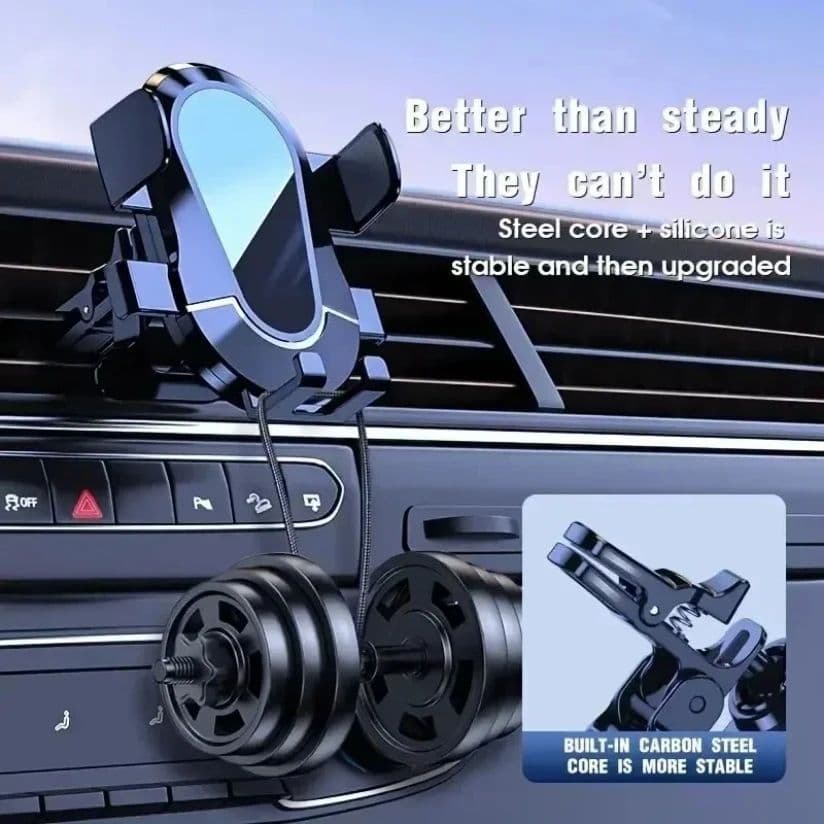 Suporte De Telefone Gravitacional Para Carro Saimili Ventilação De Ar Universal Iphone 17 16 15 14 13 12 Samsung Xiaomi