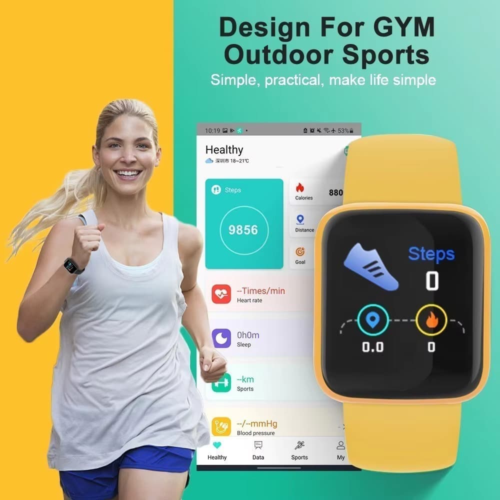 Crianças Smartwatch Relógio Inteligente Rastreador De Fitness BLUETOOTH Macaron Pulseira Pressão Compatível Android Ios