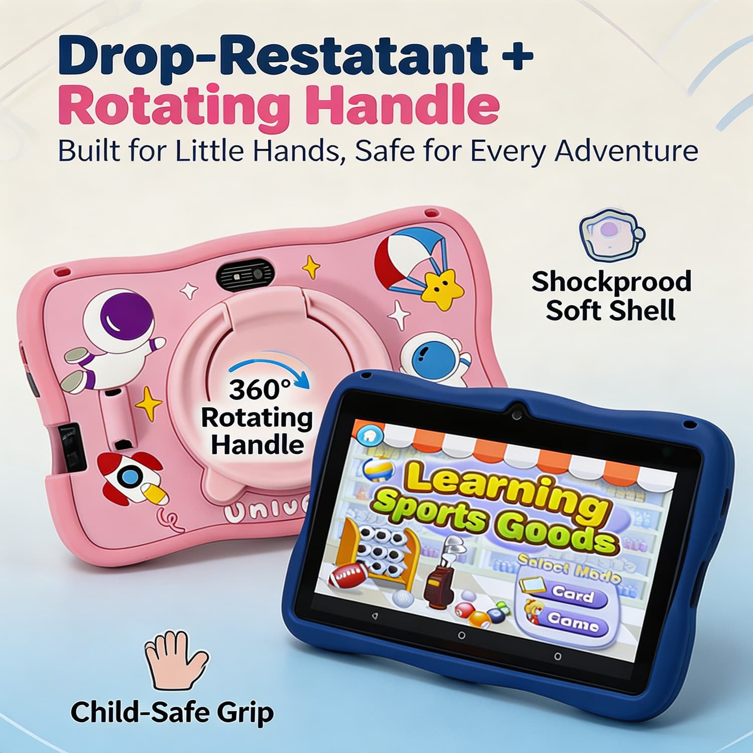Tablet Infantil Educacional 7 Polegadas Android OS 16 Gb De Armazenamento Wi-Fi Bluetooth