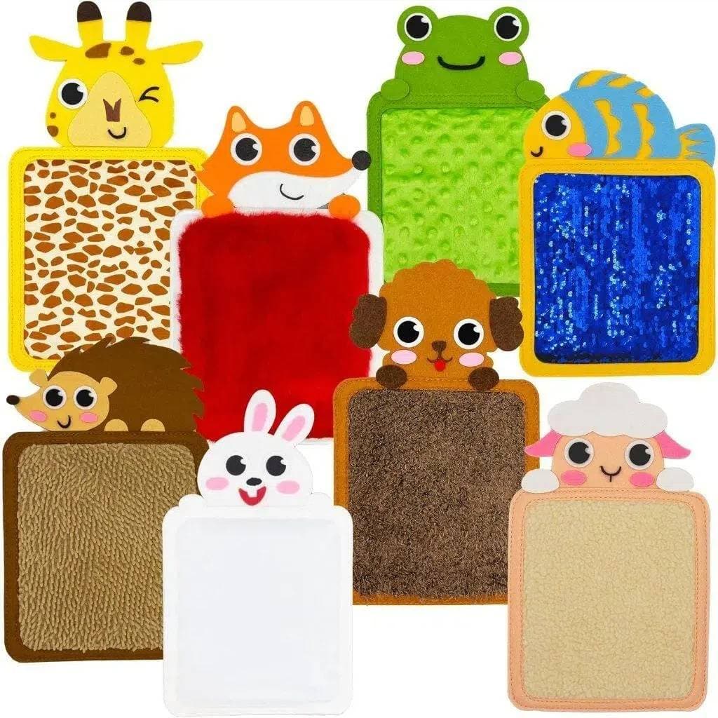 Tapetes De Feltro Sensoriais Autismo Aprendizagem Brinquedos Educativos Com Texturas De Animais De Desenho Animado Para 