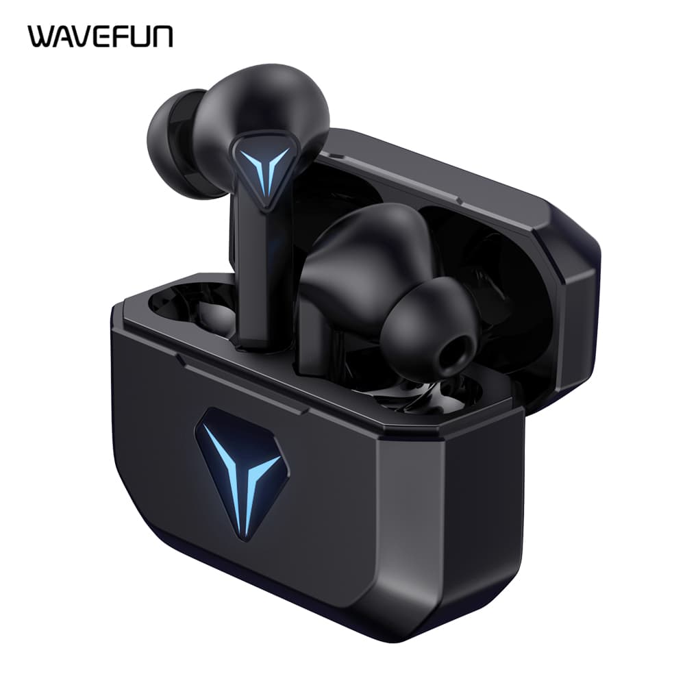 Wavefun G100 Fones de Ouvido Bluetooth Sem Fio para Jogos Fones de Ouvido Fones de Ouvido 45ms Baixa Latência Controle