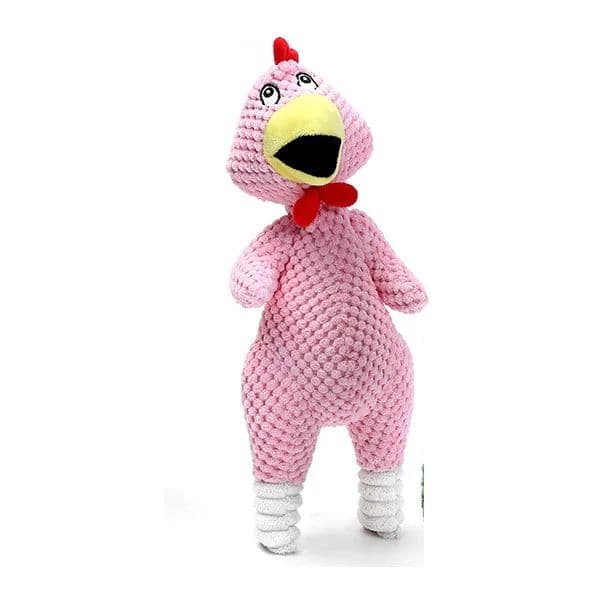 Brinquedo de Pelúcia de Cachorro Galinha Gritando, Brinquedo Interativo para Mastigar e Mordiscar para Cães Médios e