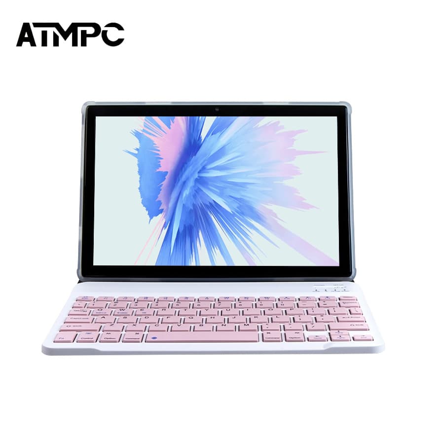 Tablet infantil ATMPC de 10 polegadas, tablets Android, 12 GB (3 GB + 9 GB expansíveis) de RAM + 64 GB de ROM, acompanha