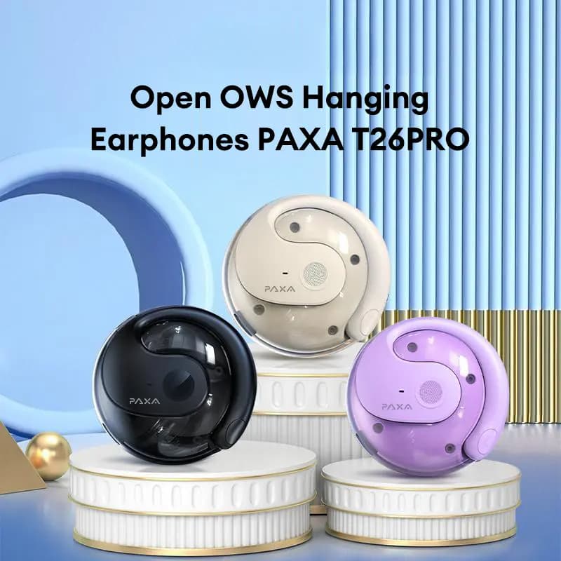 Fones de Ouvido Sem Fio T26 Pro, Bluetooth, Som Luxuoso, Fones de Ouça para Música e Chamadas, Esportivos, Fones