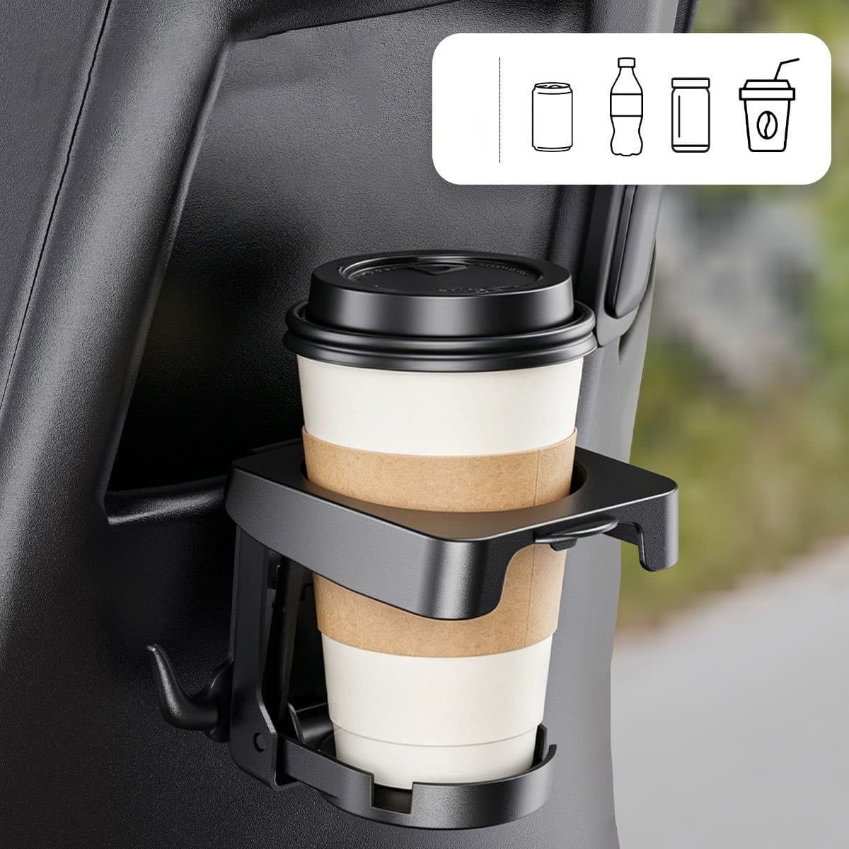 Suporte Universal para Copos de Moto com Porta-Garrafa Dobrável, Suporte para Guidão, Rack de Bebidas, Acessórios para