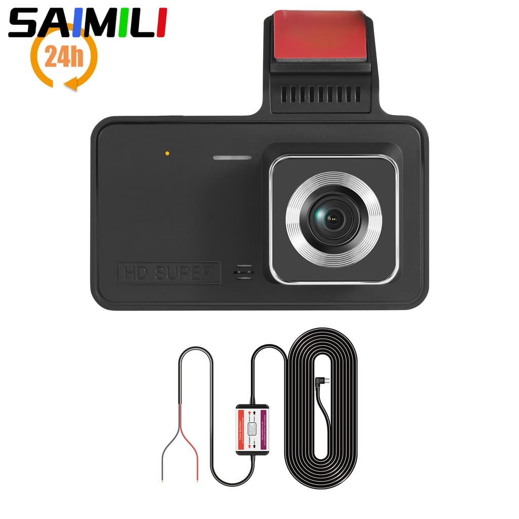 Câmera dupla frontal e traseira de 4 polegadas 1080p para carro DVR