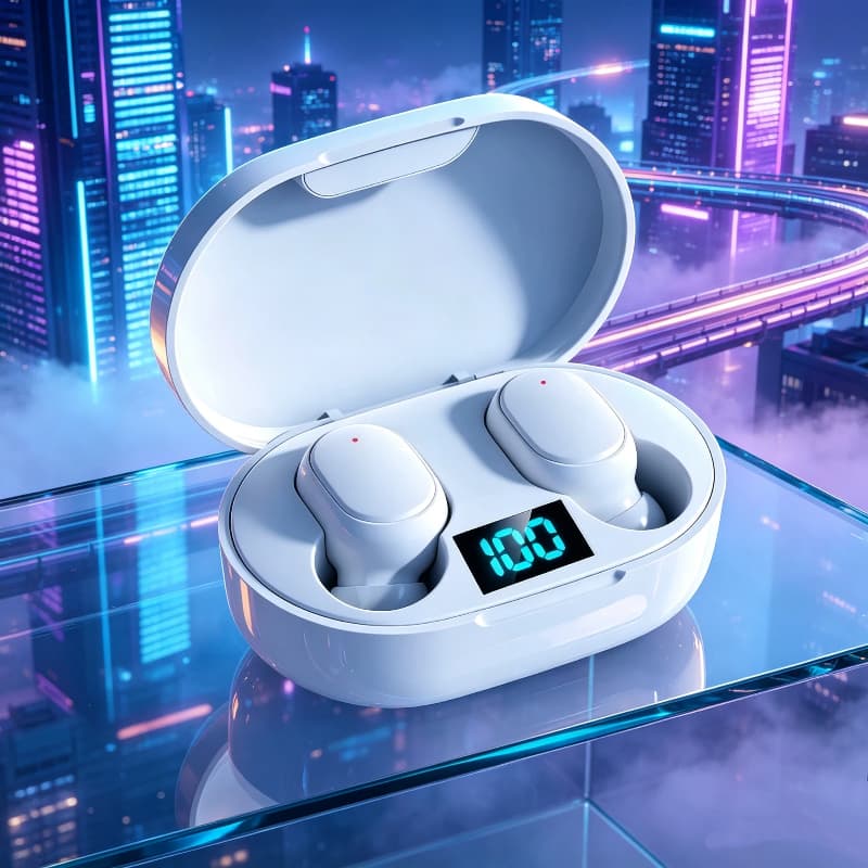 Fone de Ouvido TWS Bluetooth 5.3 Fones de Ouvido Sem Fio Estéreo Hi-Fi Esportivos Earbuds Fones de Ouvido Com Microfone
