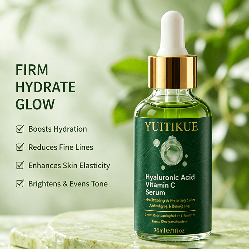 YUITIKUE de Vitamina C 30ml Facial Clareador Anti-idade Hidratante Reduz Rugas Firmador 30g