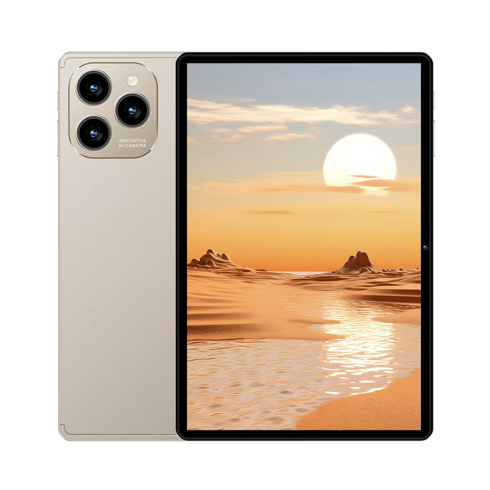 Tablet de 10,1 polegadas com teclado e mouse, 6 GB de RAM, 128 GB de armazenamento, Android 13, câmera frontal de 32 MP