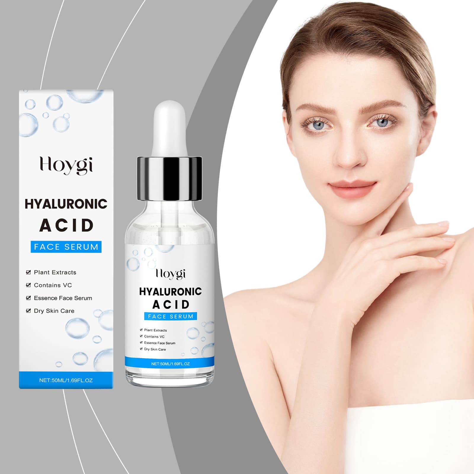 Facial Hidratante de 50ml Anti-Idade & Hidratante Hidratação Profunda, Efeito Lifting e Suavizante para a Pele Seca