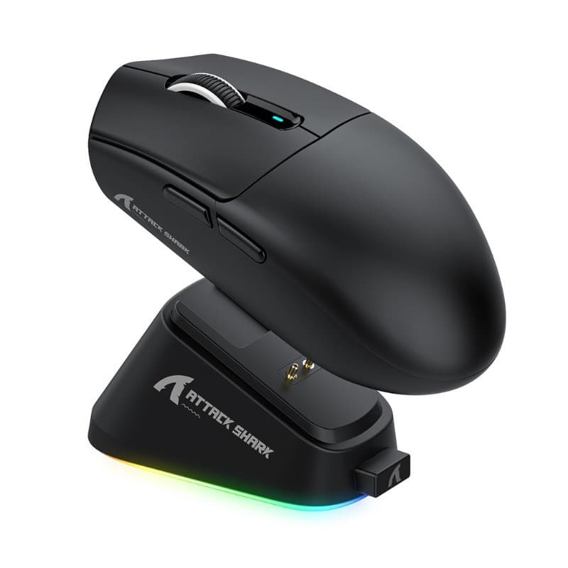Mouse Gamer Sem Fio ATTACK SHARK G3 Pro Tri-Mode PAW3311 25000DPI Ergonômico para PC Notebook