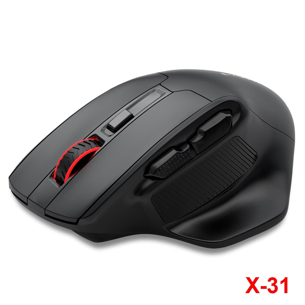 E-YOOSO PAW3212 Mouse gamer de 4800 DPI, 5 botões, X-31, Mouse grande sem fio 2,4G para PC, notebook e computador