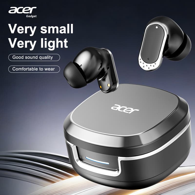 Fone de ouvido sem fio Acer OHR751, fones de ouvido Bluetooth tipo C, com microfone, fone intra-auricular, fones de