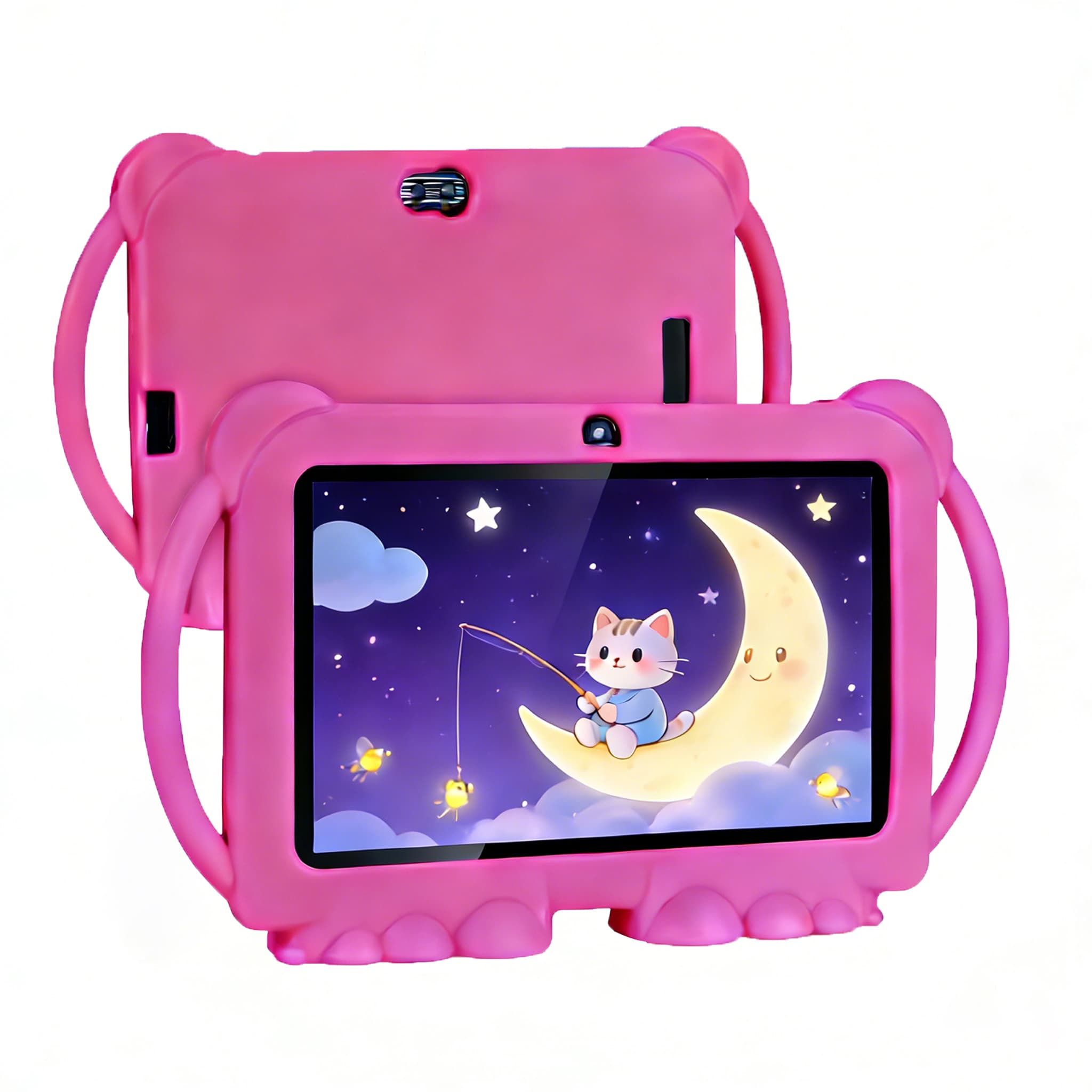 Tablet infantil ATMPC 7 polegadas, Android, 2 GB + memória expansível de 2 GB + 16 GB de armazenamento, com recursos de