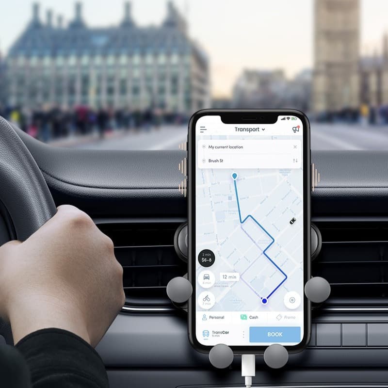 Tesla Modelo X 2016-2021 S 2014 Suporte De Telefone Por Gravidade Para Ventilação De Carro Universal Montagem De Ar Gps 