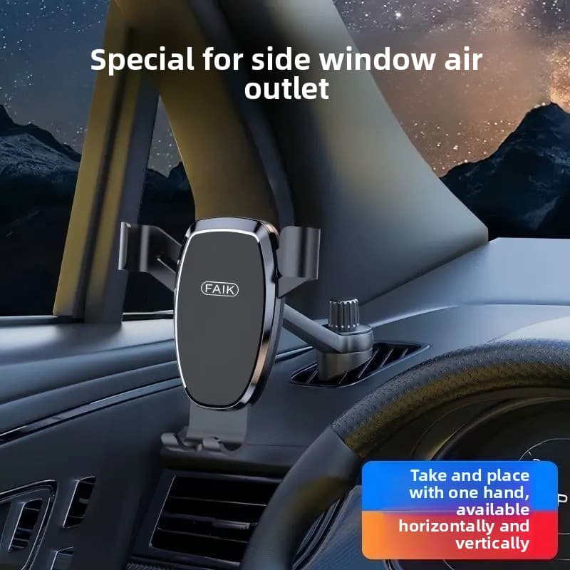 Suporte de Celular para Carro Saimili Gravidade Auto-Travamento para Saída de Ar Montagem Universal para iPhone Xiaomi
