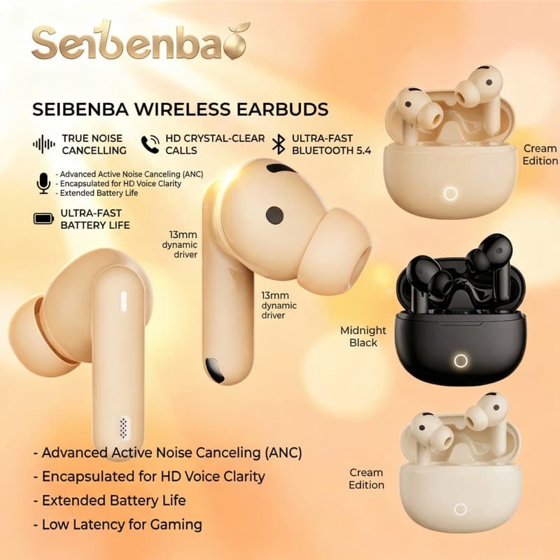 Senbenbao Fones de Ouvido B43 Earbuds TWS Bluetooth Sem Fio Fones de Ouvido Hifi Esportivos Gaming Fones de Ouvido com