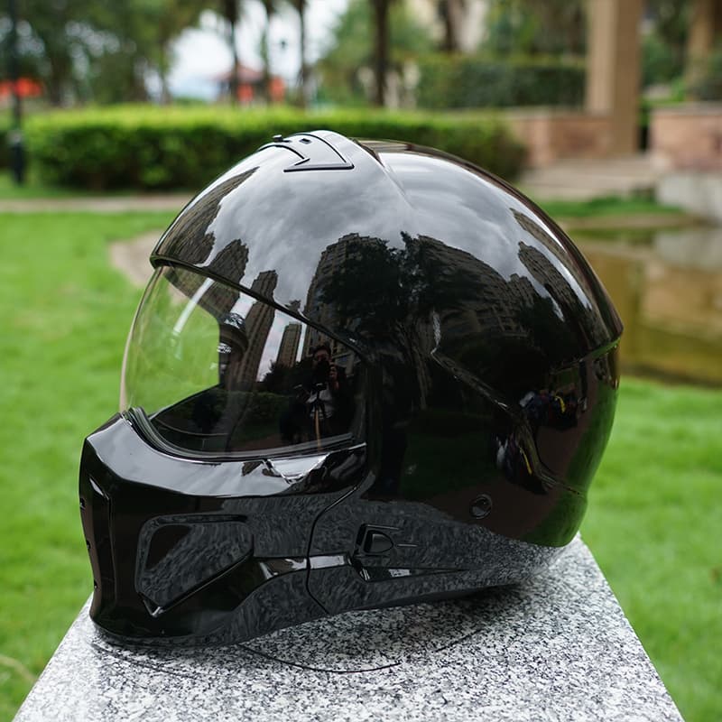 Face Full Unissex Plug and Play Sem Configuração De Modificação Conjunto De Pacote De Capacete De Motocicleta Retro