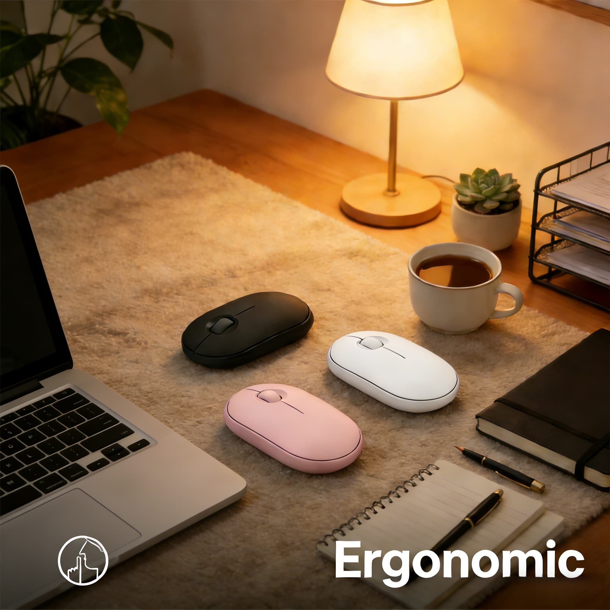 Mouse Bluetooth Sem Fio M350 Multi Mode Slim Compacto Portátil Para Estudo e Escritório
