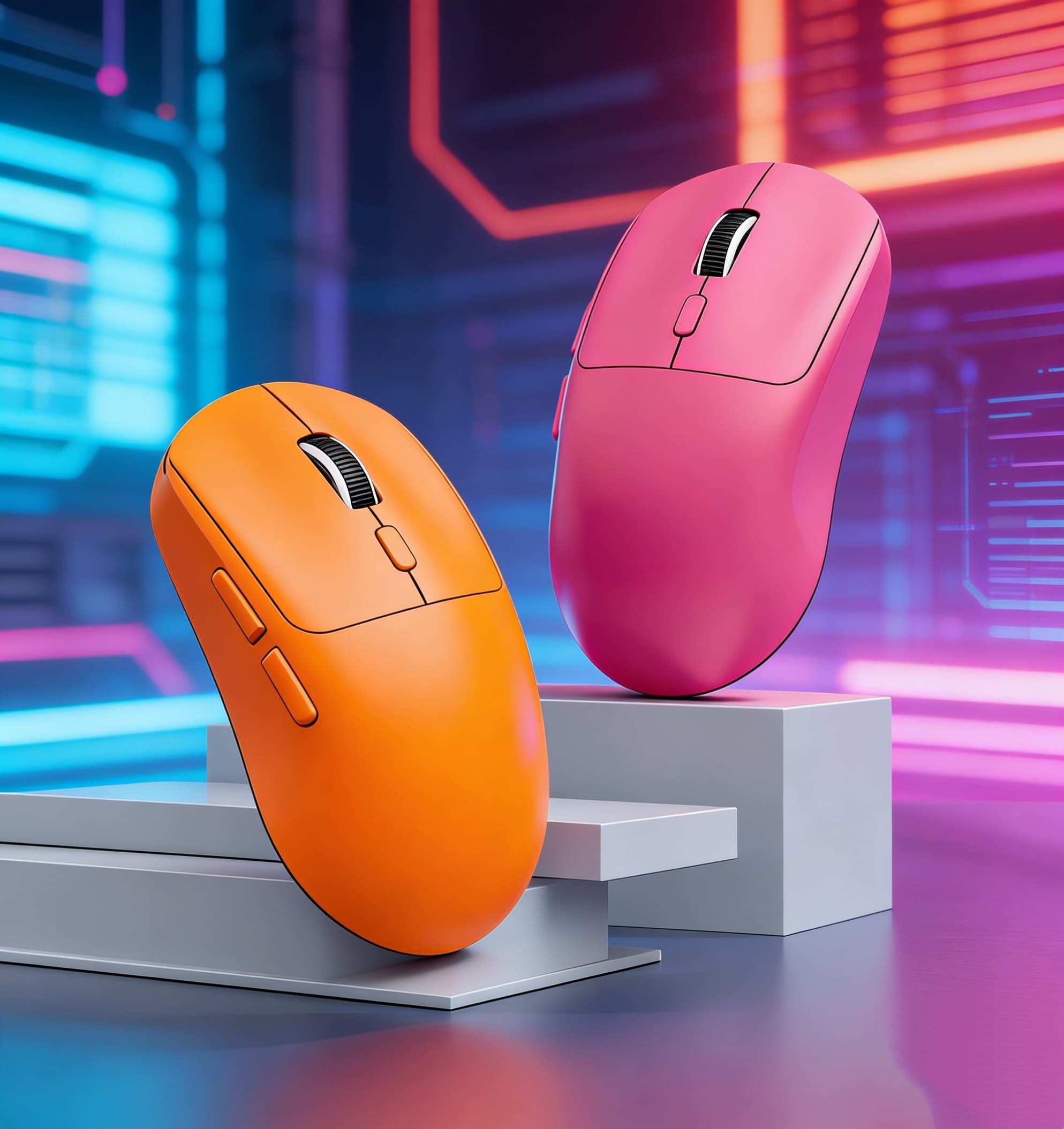  Mouse de Jogos Silencioso Recarregável, Mouse Sem Fio Duplo Modo 2.4G e Bluetooth, Design Ergonômico, Longa Vida Útil