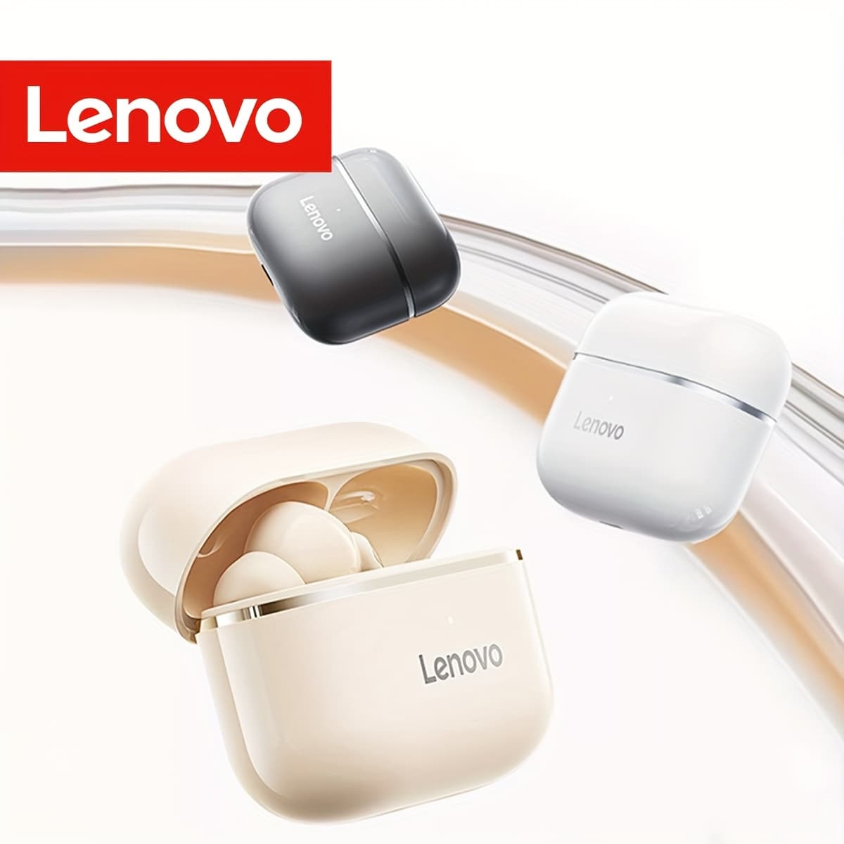 Fones de ouvido Lenovo EA230 TWS Bluetooth 5.4, fones de ouvido com 40 horas de bateria, baixa latência, HiFi, fones