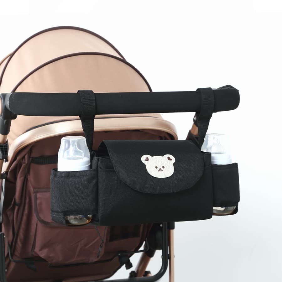  Bolsa Suspensa para Carrinho de Bebê, Organizador para Carrinho de Bebê, Cesto de Armazenamento, Bolsa para Mamadeira