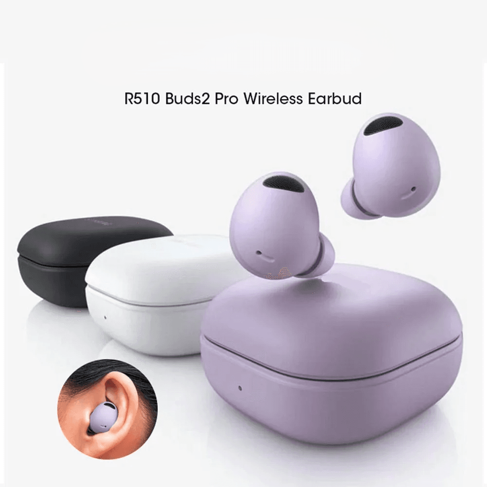 Fones de ouvido Buds2 Pro R510, fones de ouvido sem fio Bluetooth, fones de ouvido ANC HiFi estéreo TWS ENC, bateria de