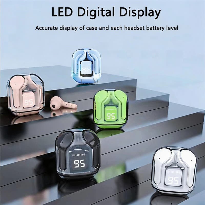  Fones de Ouvido Bluetooth Senbenbao Air31 - Fones de Ouvido TWS com Display Digital, Som 9D, Confortáveis e Compatíveis