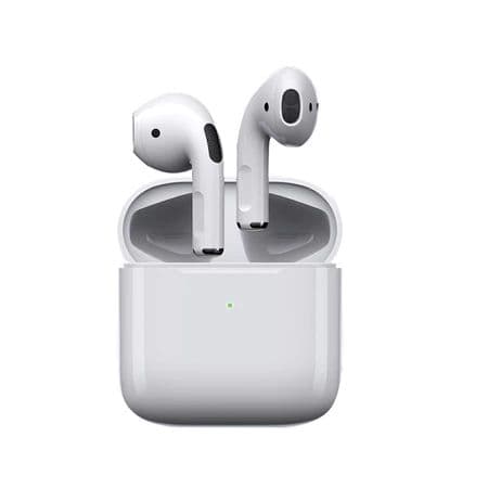 Fones de Ouvido Pro 4 TWS Sem Fio Bluetooth, Fones Estéreo HiFi, Controle por Toque Inteligente, Fones de Ouvido com
