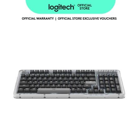  Teclado mecânico sem fio Logitech Alto Keys K98M, teclado personalizável com estrutura de junta amortecedora e teclas