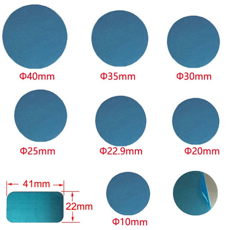 10pcs 10mm 15mm 20mm 25mm 30mm 35mm 40mm 41x22mm Chapas Metálicas De Ferro Em Disco Para Suportes Magnéticos De Telefone Carro