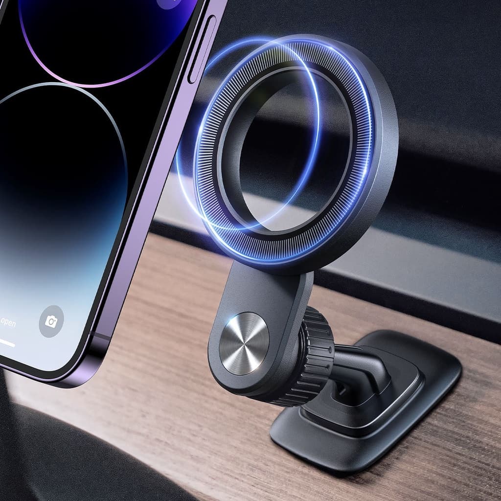 O Suporte Para Celular Carro APPS2Car É Compatível Com IPhone 14 13 12 Pro Max Mini Plus Mag Console Central De Sucção M